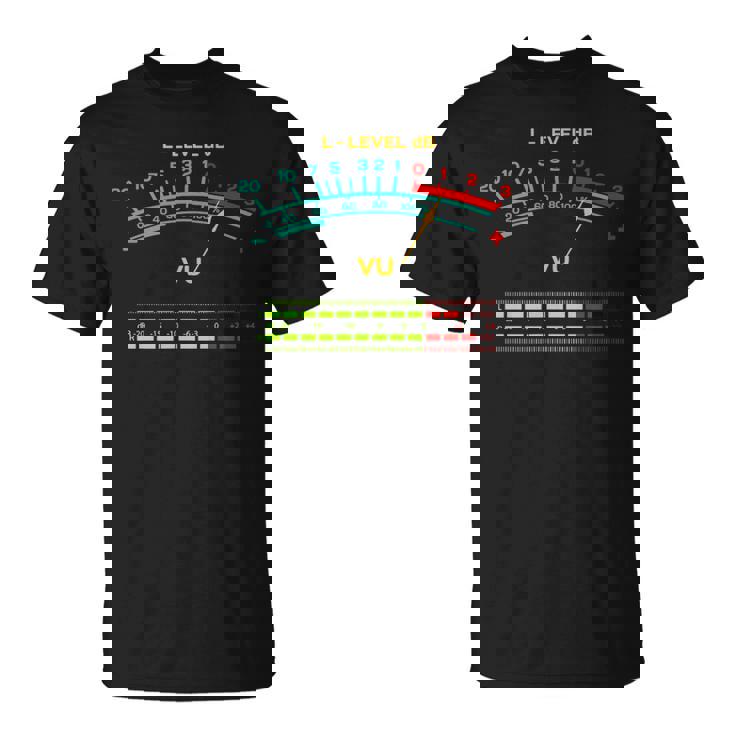 Retrou Meterintage Hi-Fi Audiotereo Musicound Tシャツ