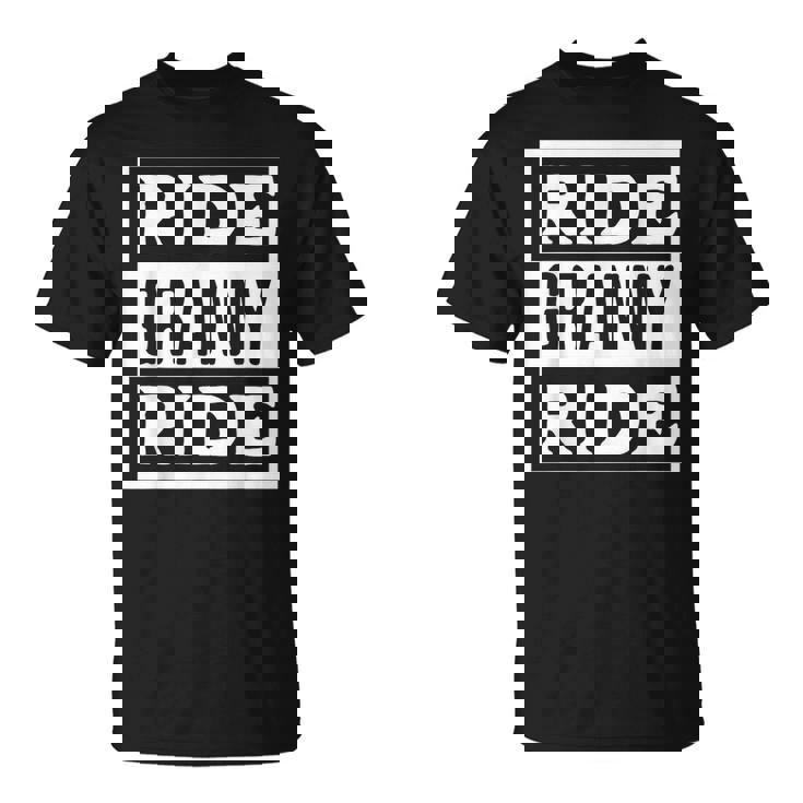 Ride Granny Ride Grandmas Rider Motorcycles Mother's Day T-Shirt