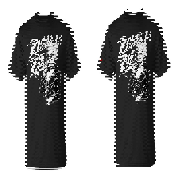 Rockabilly Rebel Blonde Pinup With Attitude Graphic Tシャツ