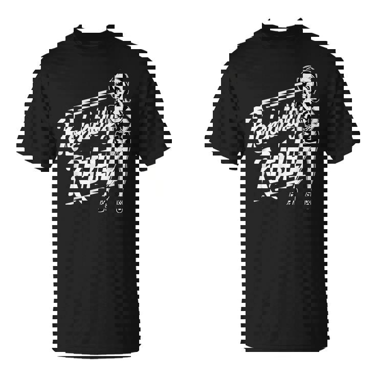 Rockabilly Rebel Pin-Up Girl In Dress Graphic Tシャツ