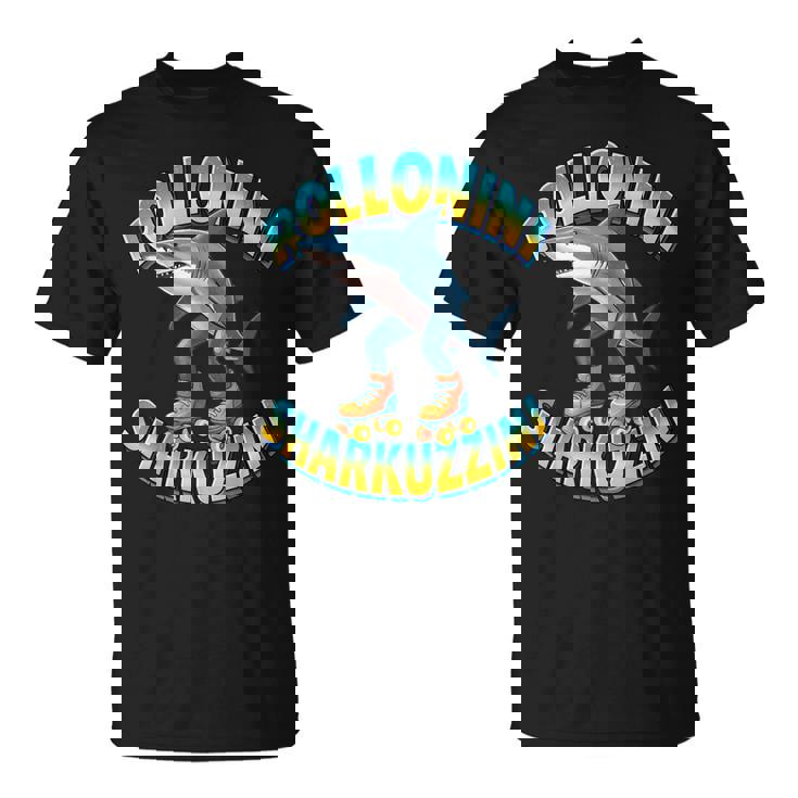 Rolloliniharkuzzini ミームローラーシャーク イタリアンブレインレッド Tシャツ