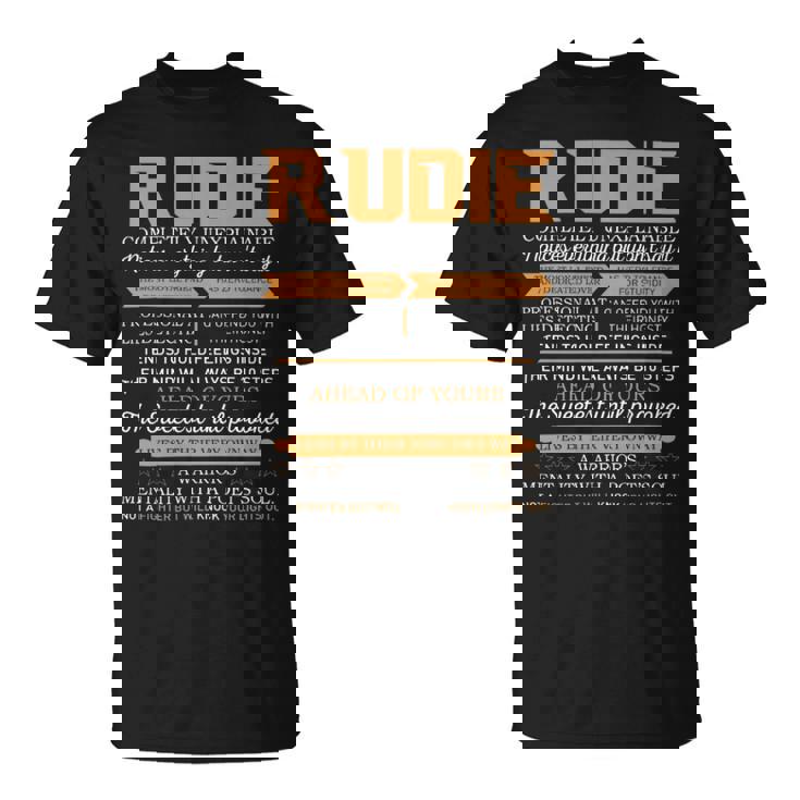 Rudie Completely Unexplainable Notices Everything But Won’T Say It Name T-Shirt