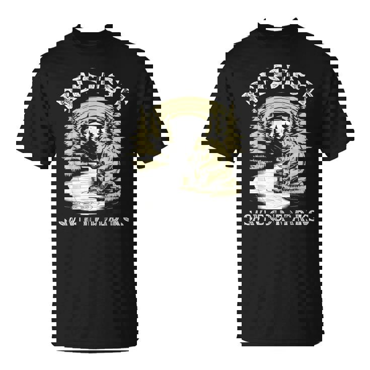 Save Our Parks ビンテージ スモーキー ザ レジスト ベア国立公園 Tシャツ