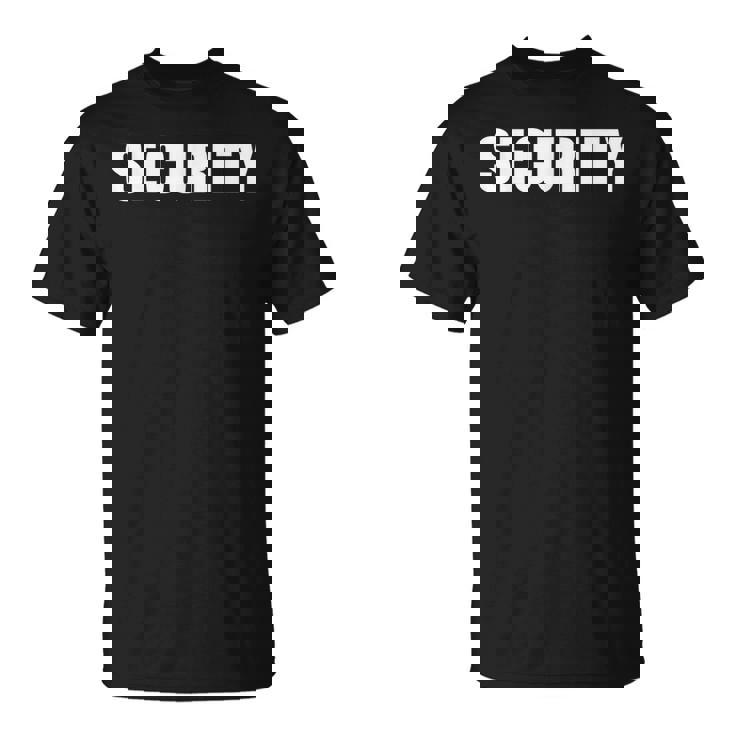 Security Officer イベント安全スタッフユニフォーム フロントバックプリント Tシャツ