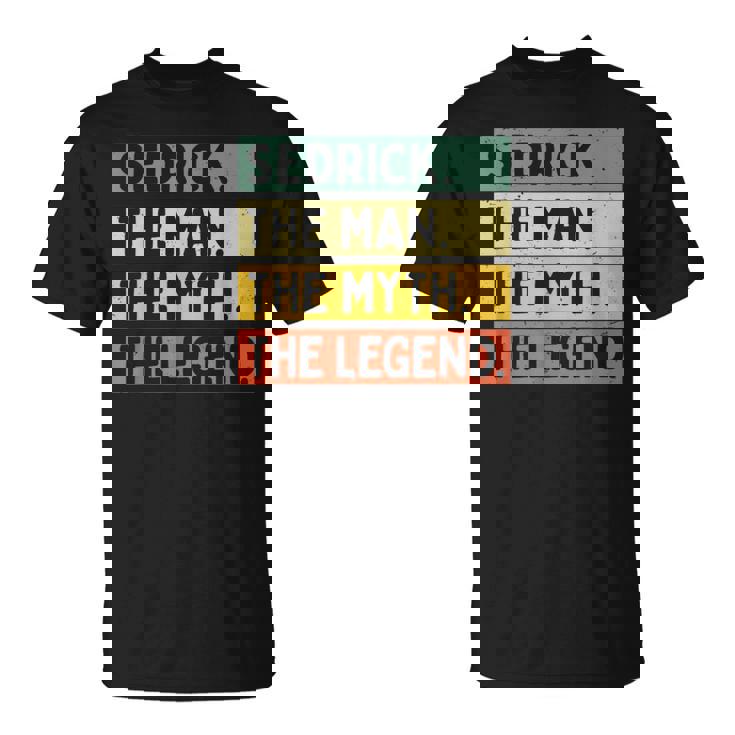 Sedrick The Man The Myth The Legend面白い パーソナライズ 引用 Tシャツ