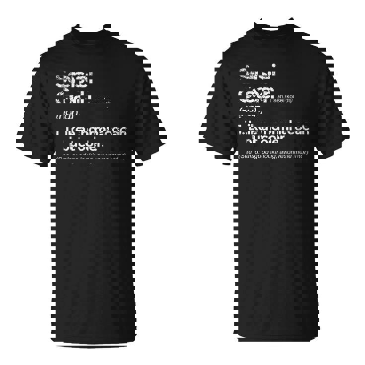 Sensei Coach Definition  Camiseta unisex
