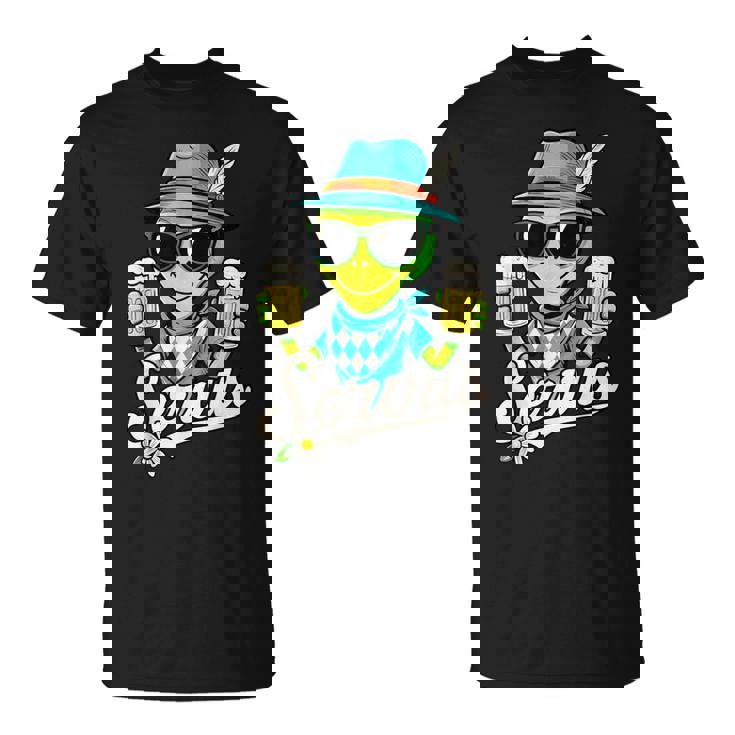 Servus Wiesn Gaudi – 面白いオクトーバーフェストビールバイエルンコスチューム Tシャツ