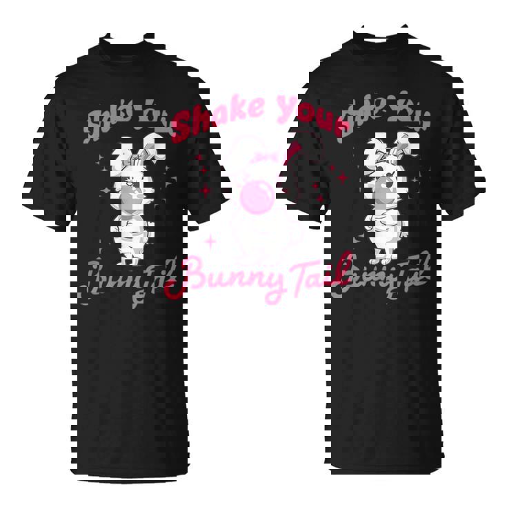 Shake Your Bunny Tail 愛らしいバブルガム Tシャツ