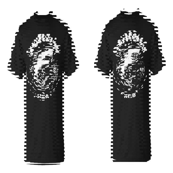 Sharkharknado Forecast ファニーグラフィックtシャツ Tシャツ