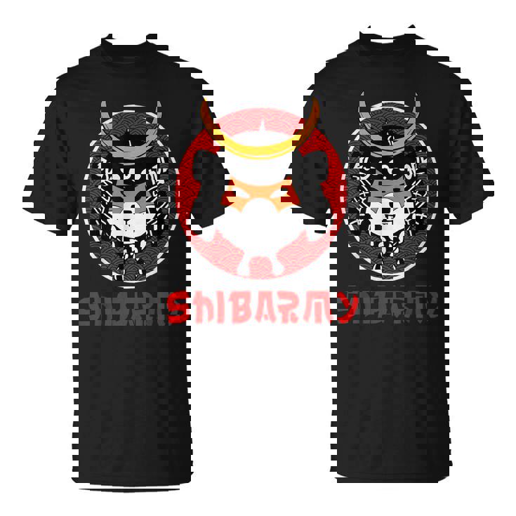 Shib Army クリプトホドルサムライ柴犬コイン Tシャツ