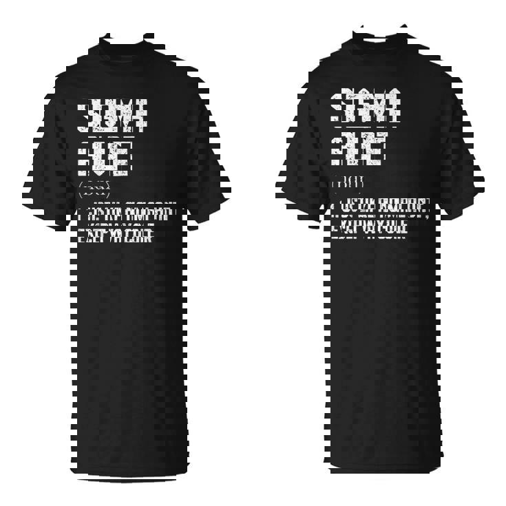 Sigma Aunt  Auntie Humor Saying Trendy T-Shirt