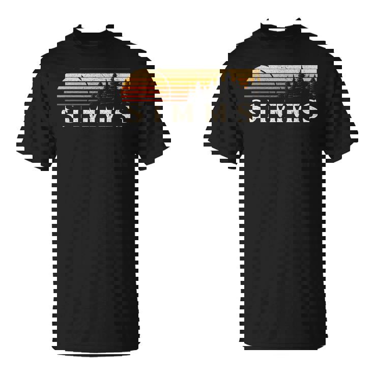 Simms Tx ビンテージ エバーグリーン サンセット 80年代 レトロ Tシャツ