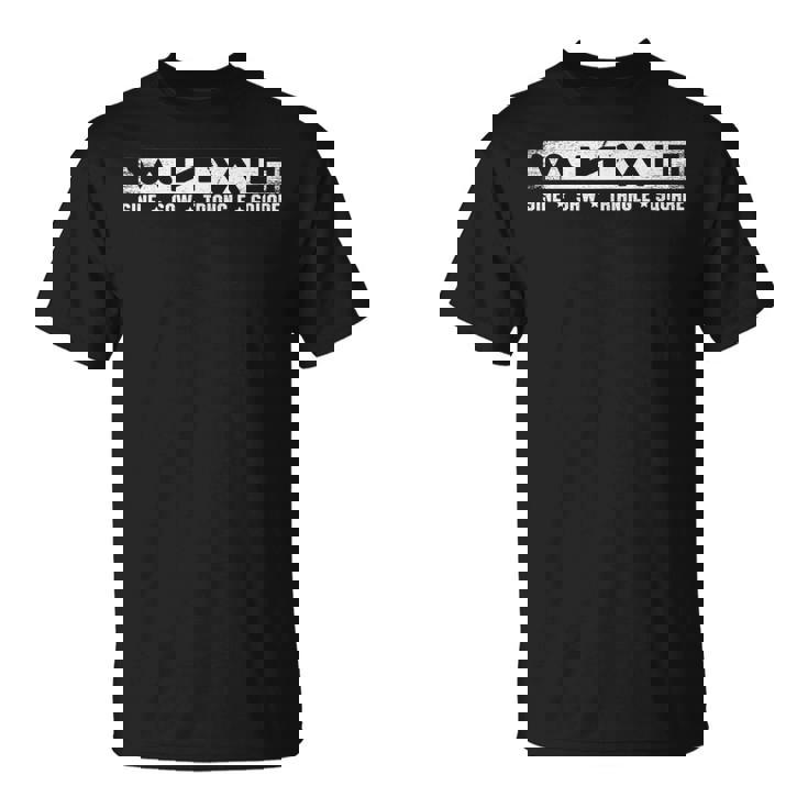 Sineaw Trianglequare Músico Dj Intetizador Camiseta unisex