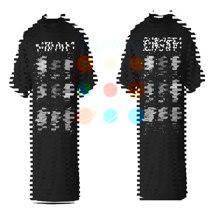 Stem キッズ ボーイズ ガールズ 幼児 太陽系 宇宙惑星 Tシャツ