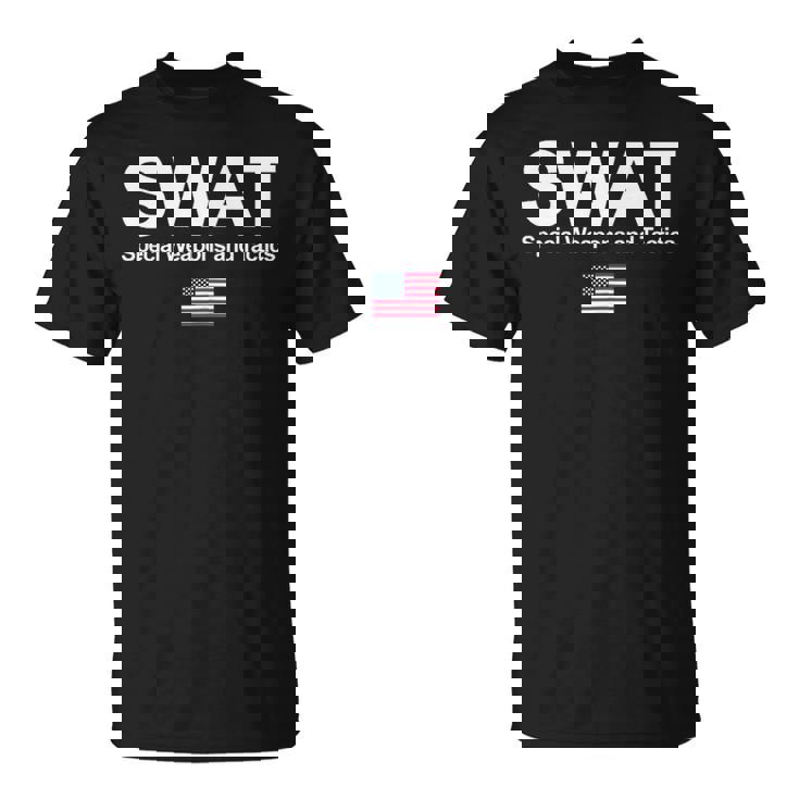 Swat シャツ Unitedpecial Police Usa フラッグ 胸ロゴ Tシャツ
