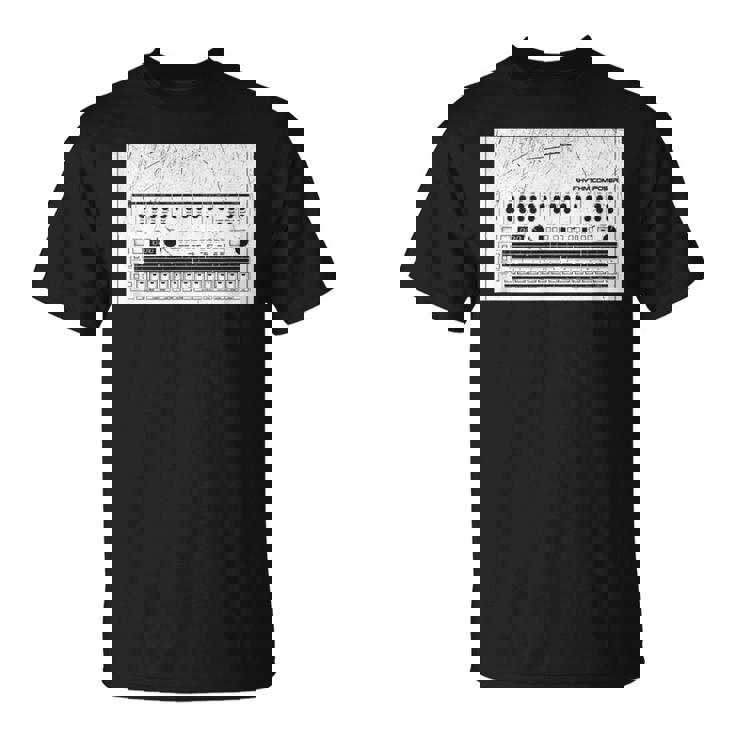 Synthesizer アナログシンセドラムマシン コンピューターヴィンテージオタク Tシャツ