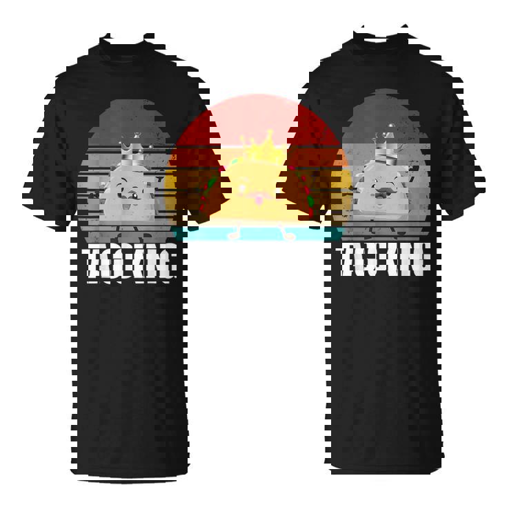 Taco King For Tacos Lover メキシカンタコス ファニー タコス サンセット Tシャツ