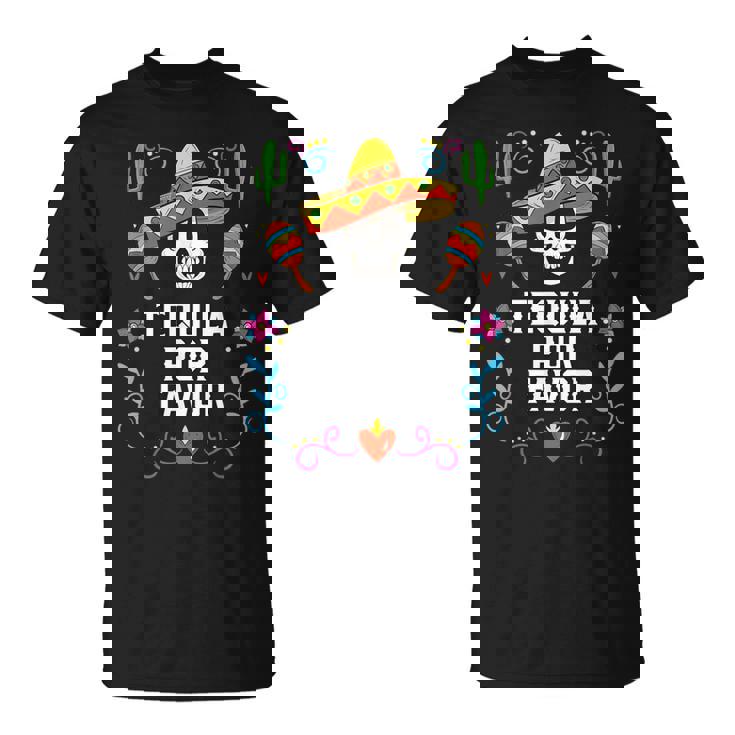 Tequila Por Favor アルコール テキーラ酒飲み メキシコ Tシャツ