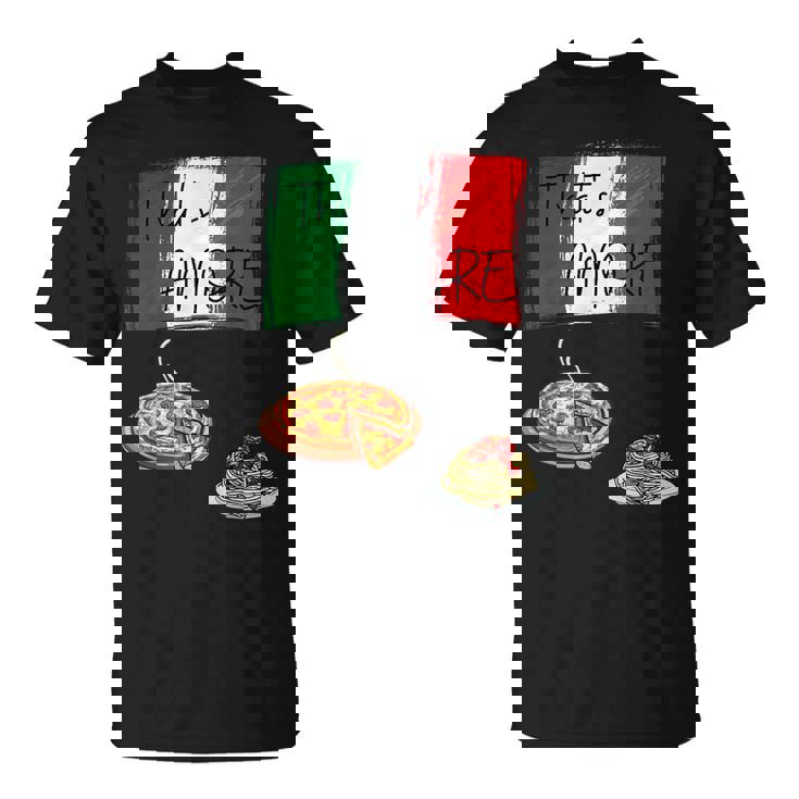 That's Amore ピザ パスタ好き イタリア料理 イタリア国旗 Tシャツ
