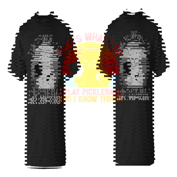 That's What I Do Cat Lovers パドルボールプレーヤー ピックルボール Tシャツ