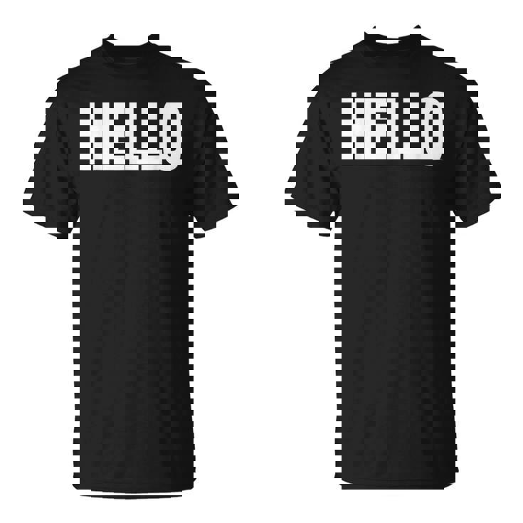 Thatays Hello シャツ こんにちはと言うデザイン Tシャツ