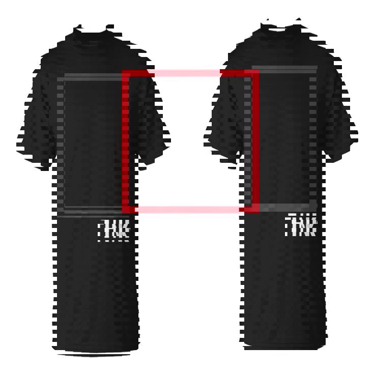 Think Outside The Box 哲学者、本好き、オタクのためのデザイン Tシャツ