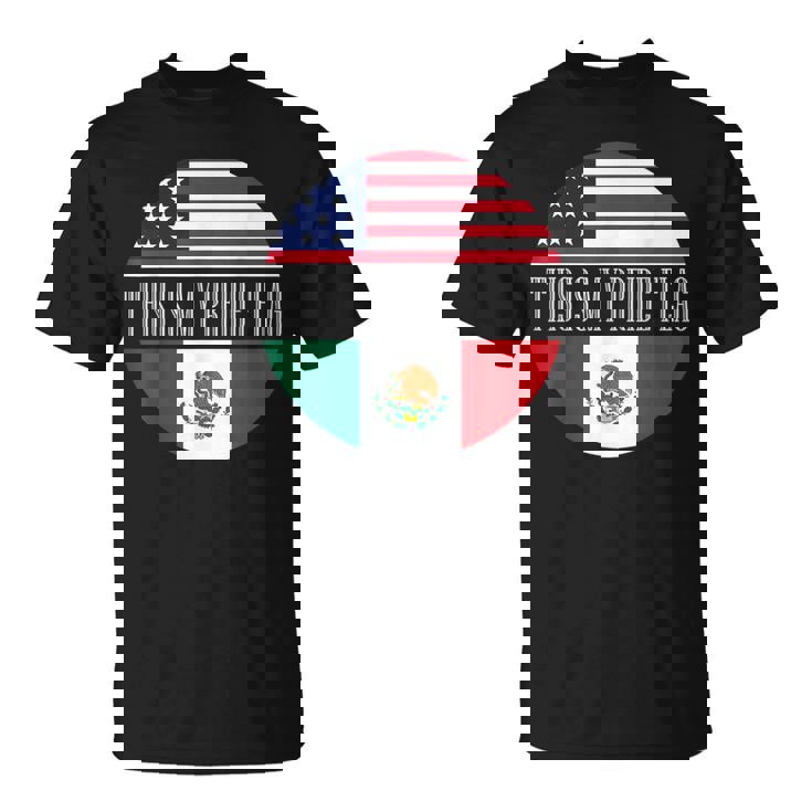 This Is My Pride フラッグ メキシカン アメリカン チカーノ チカーナ メンズ Tシャツ