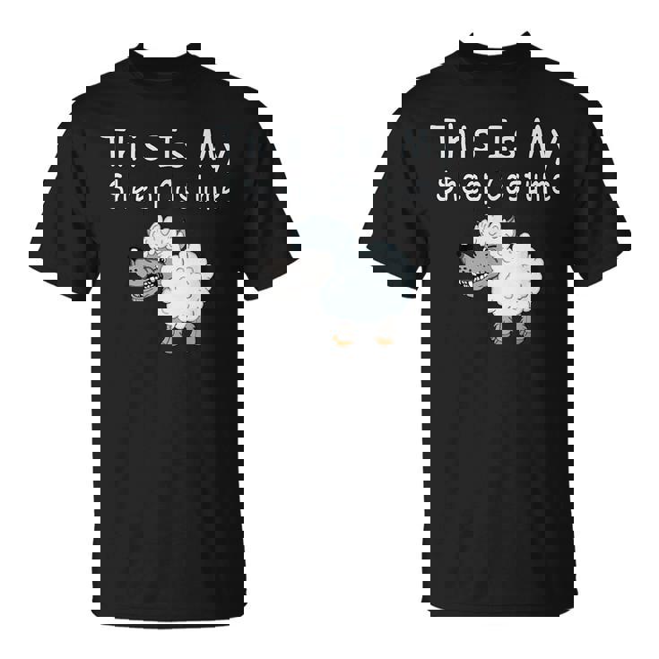 This Is Myheep Costume 羊の皮を被った狼 面白い羊 Tシャツ