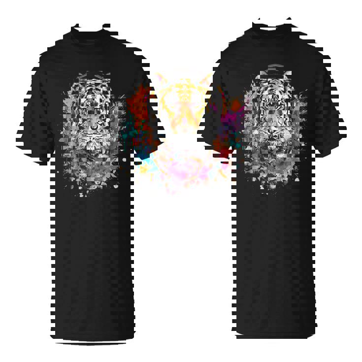 Tiger Dj テクノ アートワーク Edmミュージックヘッドフォン ビートメーカー Tシャツ