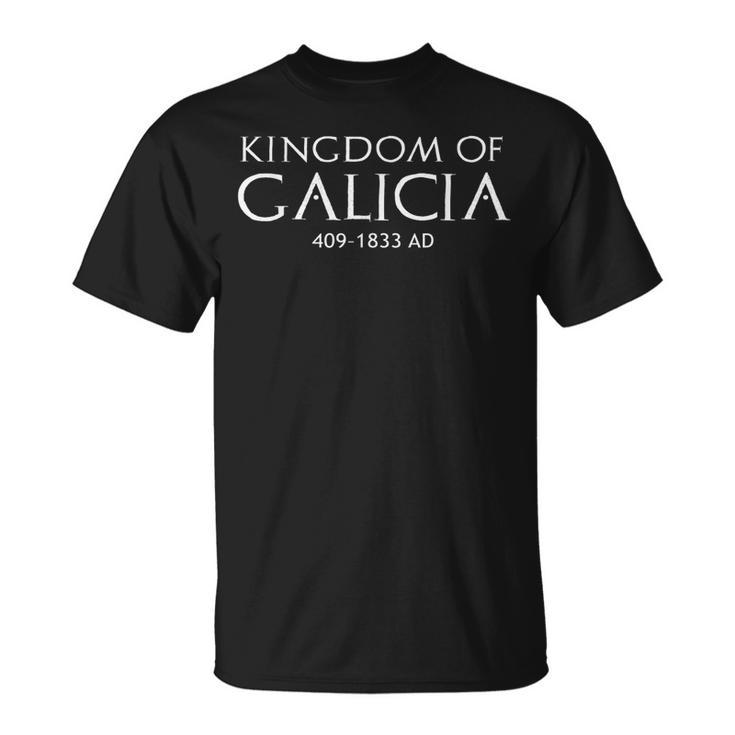 Historia Europea Del Reino De Galicia Camiseta unisex