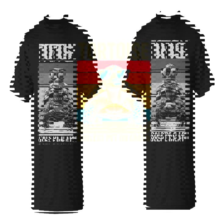 Tortoise 地球上で最もクールなペット、面白いカメ Tシャツ