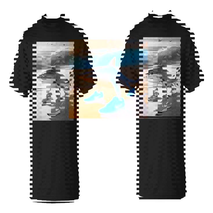 Tralalelo Tralala 面白いサメ イタリアのブレイン ミーム グラフィック Tシャツ