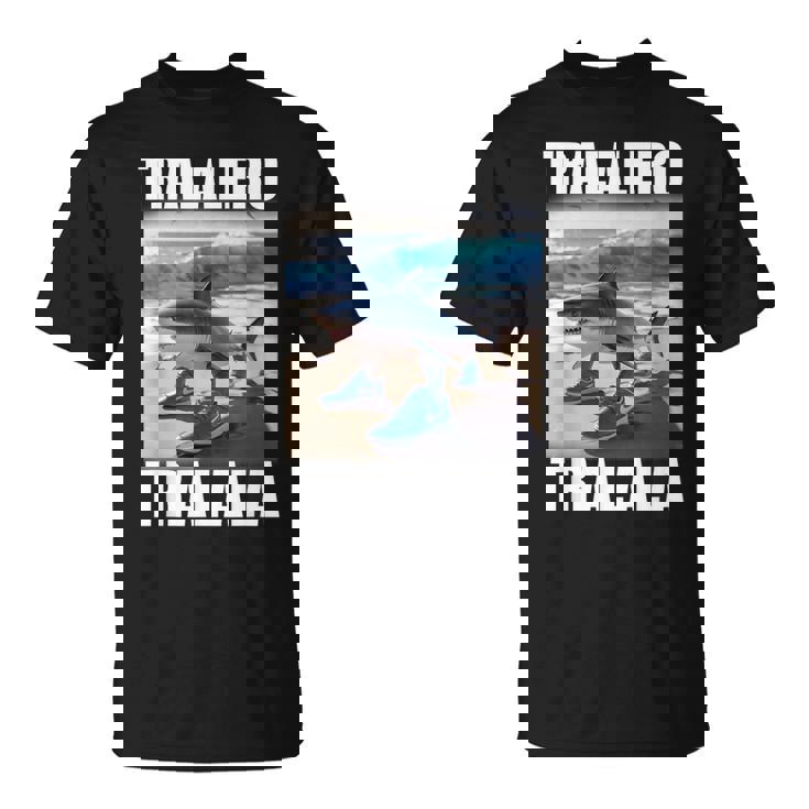 Tralalero Tralala Shark Italian Brain Rot Meme T-Shirt