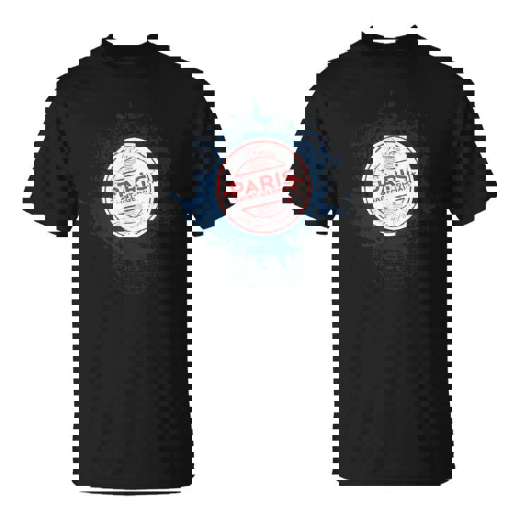 Trendy Parisaint Germain Circle Crest Tシャツ