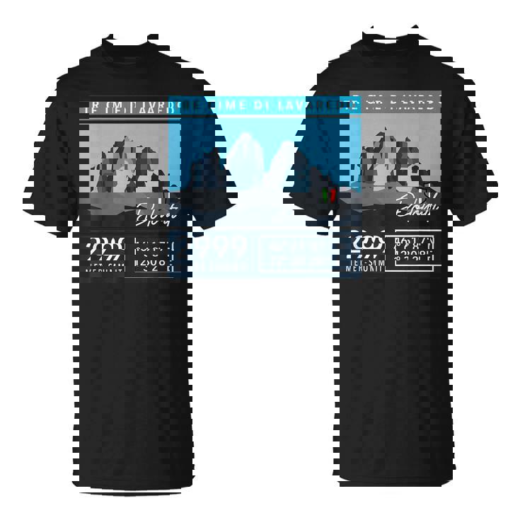 Tres Dolomitas De Peltre Tre Cime Di Lavaredoenderismo De Montaña Camiseta unisex