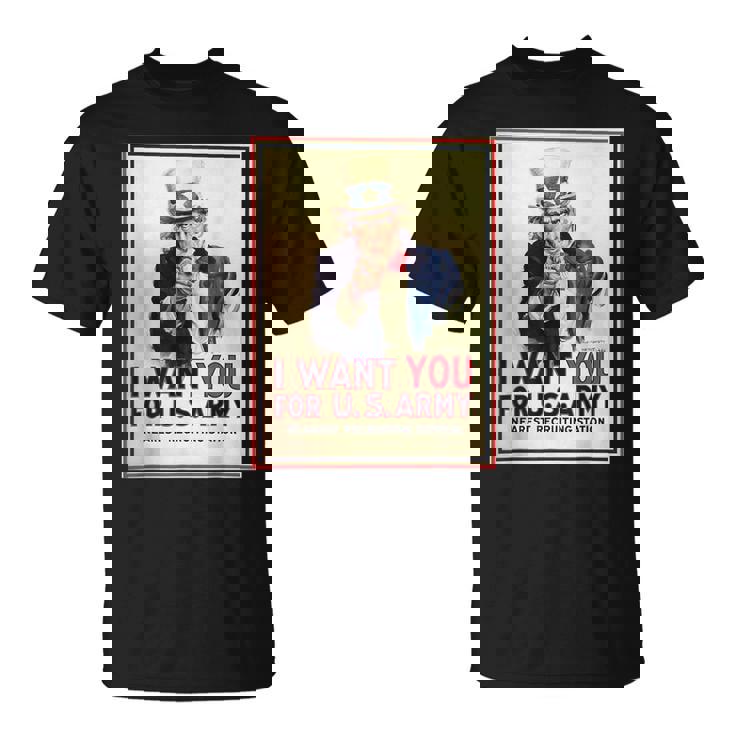 Uncleam I Want You For Us Army ビンテージポスターtシャツ Tシャツ