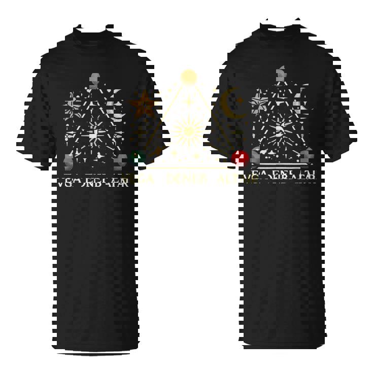 Vega Deneb Altair 夏の三角形の星座 星座 Tシャツ