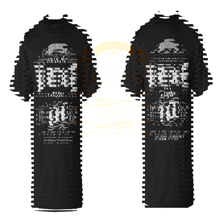 Vintage 1960 65 Regalos De Cumpleaños Es Hombres 65 Años Camiseta unisex