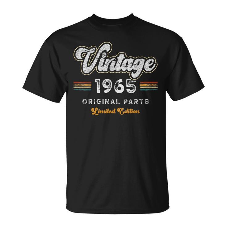 Vintage 1965 Piezas Originales 60 Cumpleaños Camiseta unisex
