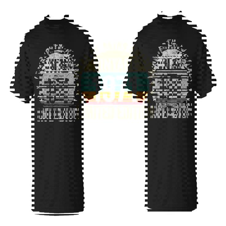 Vintage 1971 T For Retro 1971 Birthday Tシャツ