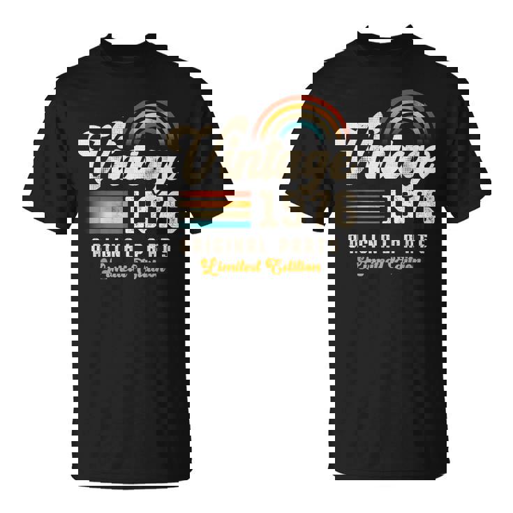 Vintage 1976 オリジナルパーツ 49周年記念 レトロ Tシャツ