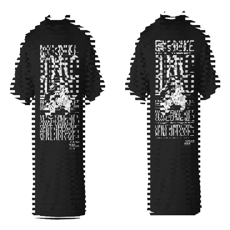 Vintage Bare Knuckle Boxingin Guantes De Boxeo Camiseta unisex