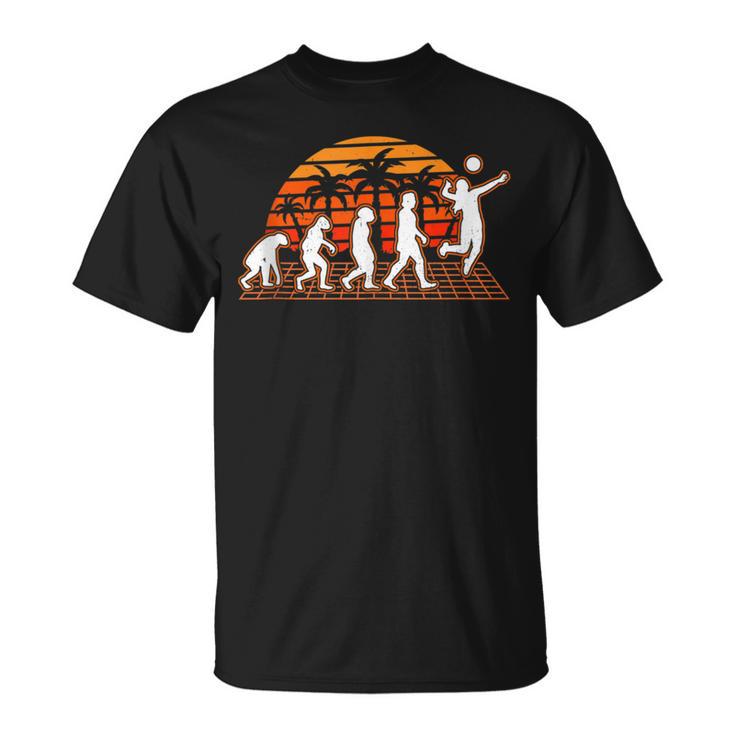 Vóleibol Evolución Retroolleyballoleibol De Playa In Mangas Camiseta unisex