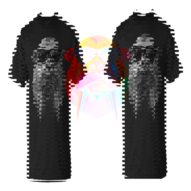 Walrus Dad Mom クールサングラス セイウチ Tシャツ