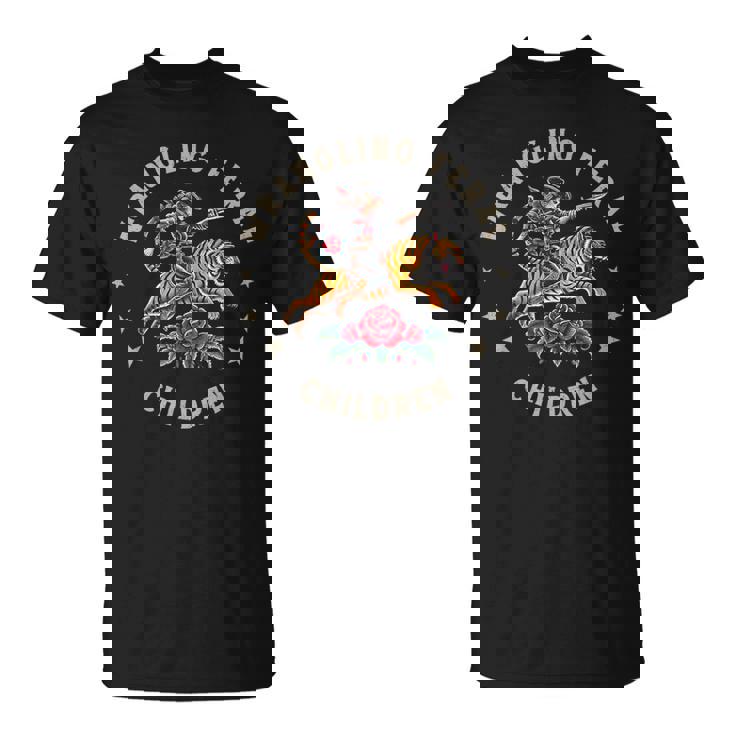 Wrangling Feral Children Cowgirl Mom Western Mother T-Shirt