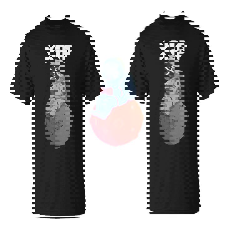 Xrpかわいい月の男暗号通貨電話トレーダー Tシャツ