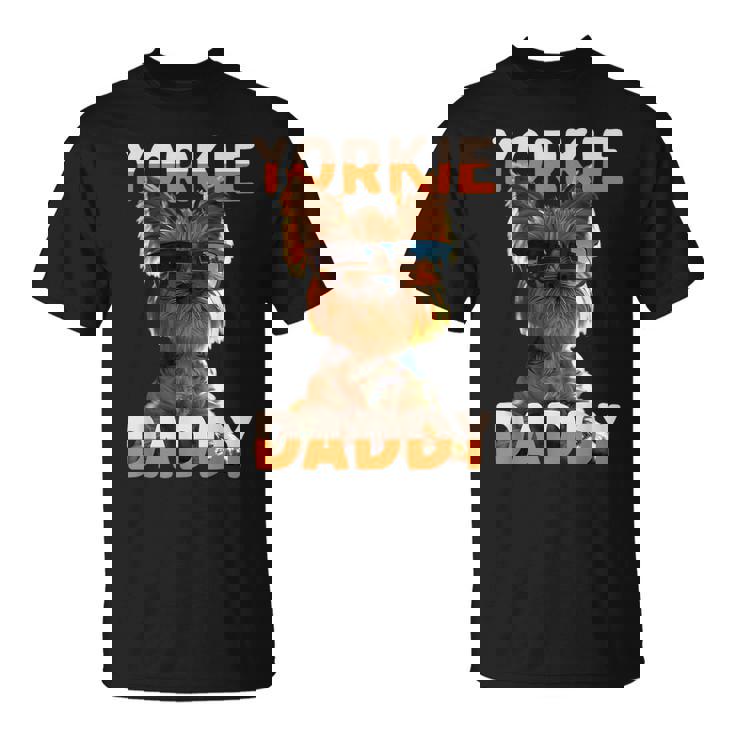 Yorkie Daddyヨーキー パパ 父の日 お父さん スウィート・ヨークシャー・テリア Tシャツ