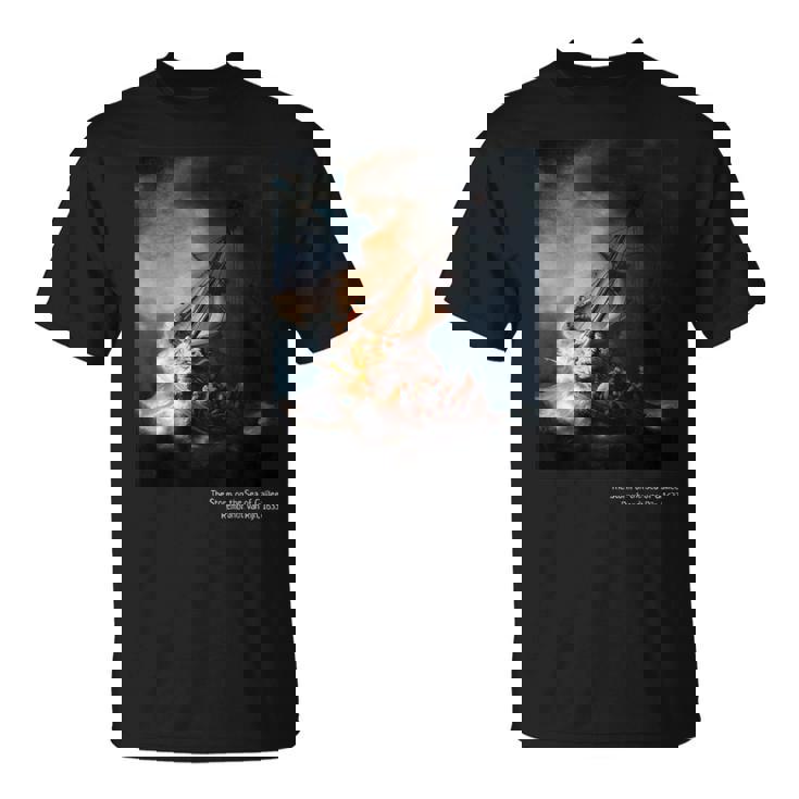 「Thetorm On Theea Of Galilee」ペイントアートtシャツ Tシャツ