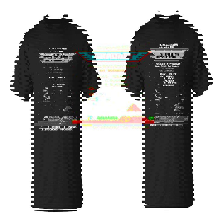 「グラディウス」上上下下左右左右ba スタート Tシャツ