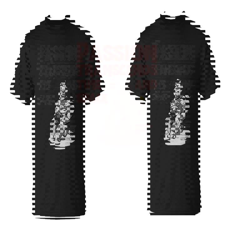 「情熱は時空を超える」 合掌土偶 祈る土偶 縄文 土偶 青森県八戸市 国宝 考古学 はにわ シュール Tシャツ